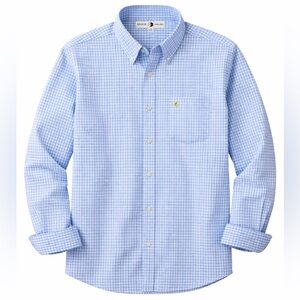 Duck Head Men’s Long Sleeve Button Down Shirt | Medium | Sky Blue | NWT